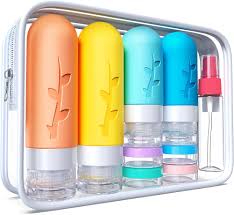 18pack Travel Bottles for Toiletries:Silicone TSA Approved-Containers for Toiletries,Leak Proof Refillable Liqus Shampoo And Conditioner Essentials toiletry Bottles